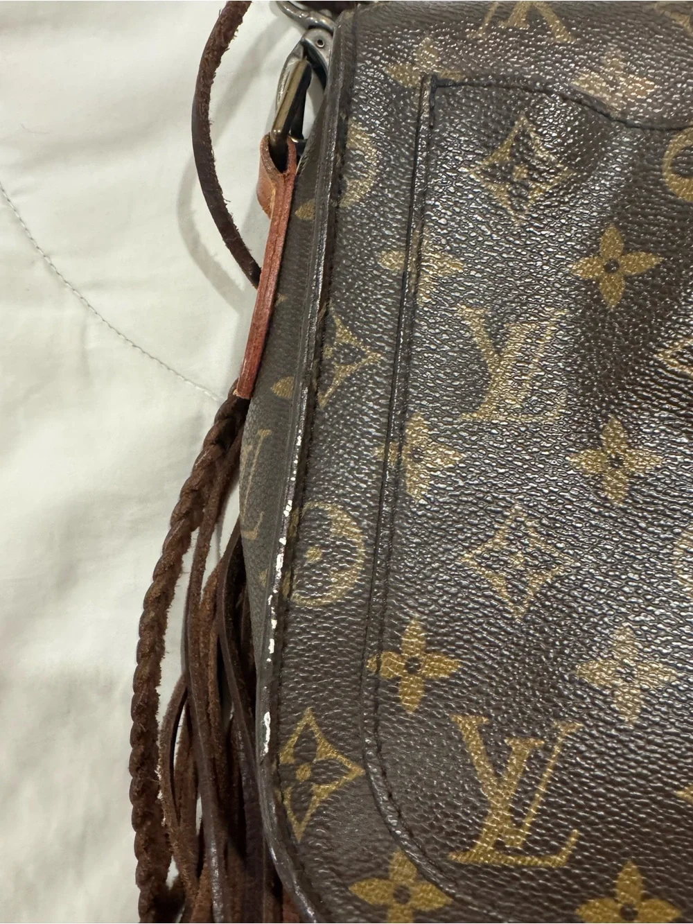 Louis Vuitton Brown Monogram Fringe Crossbody